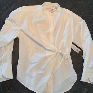 Equipment Femme Long Sleeve Wrap Blouse